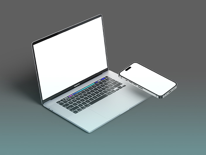 Laptop and mockup